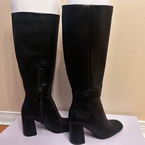 Steve Madden Black Over the Knee Boots